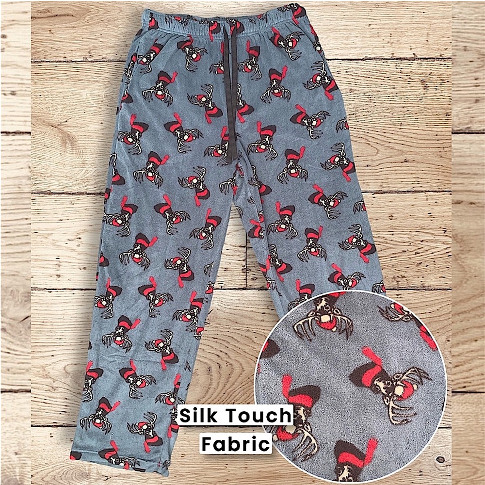 MENS CHRISTMAS REINDEER HOLIDAY PAJAMA SLEEP PANTS SIZE MEDIUM